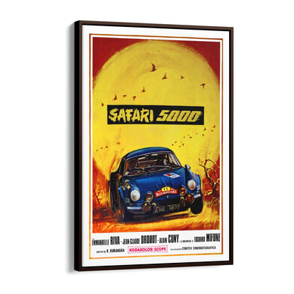 Motorsport "Safari 5000" Italian Movie | Framed Canvas Vintage Advertisement