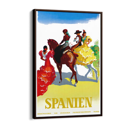 Flamenco Culture, Spain | Framed Canvas Vintage Travel Advertisement