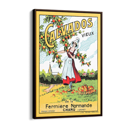 Old Calvados Brandy | Framed Canvas Vintage Advertisement