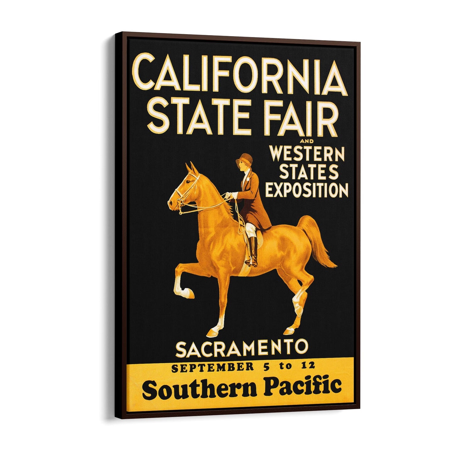 California State Fair | Framed Canvas Vintage Travel Advertisement