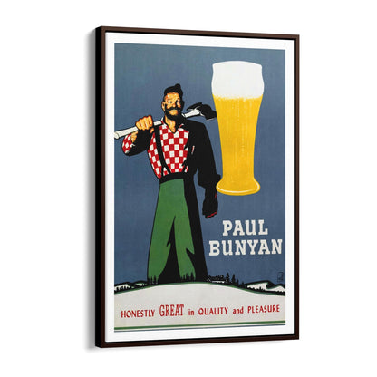 Paul Bunyan Beer | Framed Canvas Vintage Advertisement