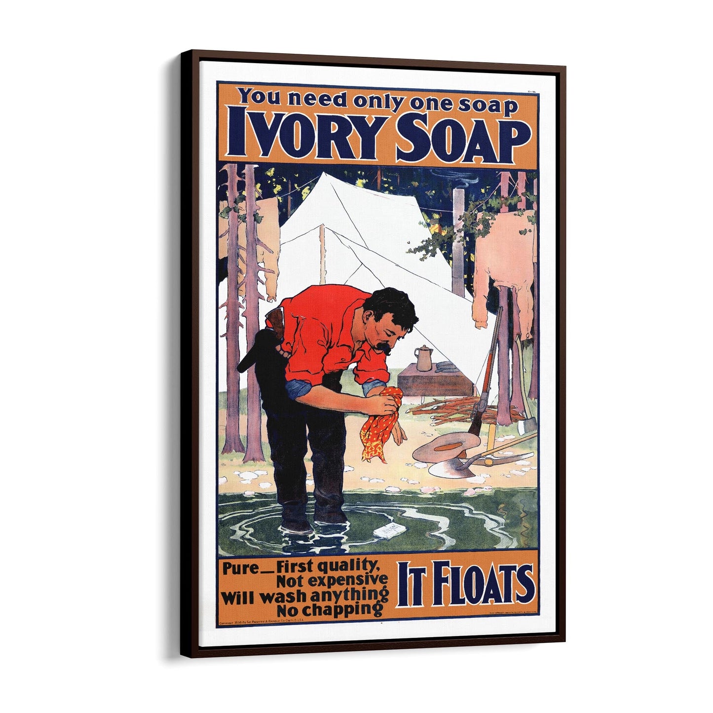 Ivory Soap Laundry | Framed Canvas Vintage Advertisement