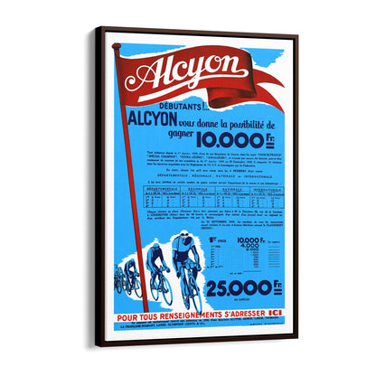 Alcyon Cycling Sports | Framed Canvas Vintage Advertisement