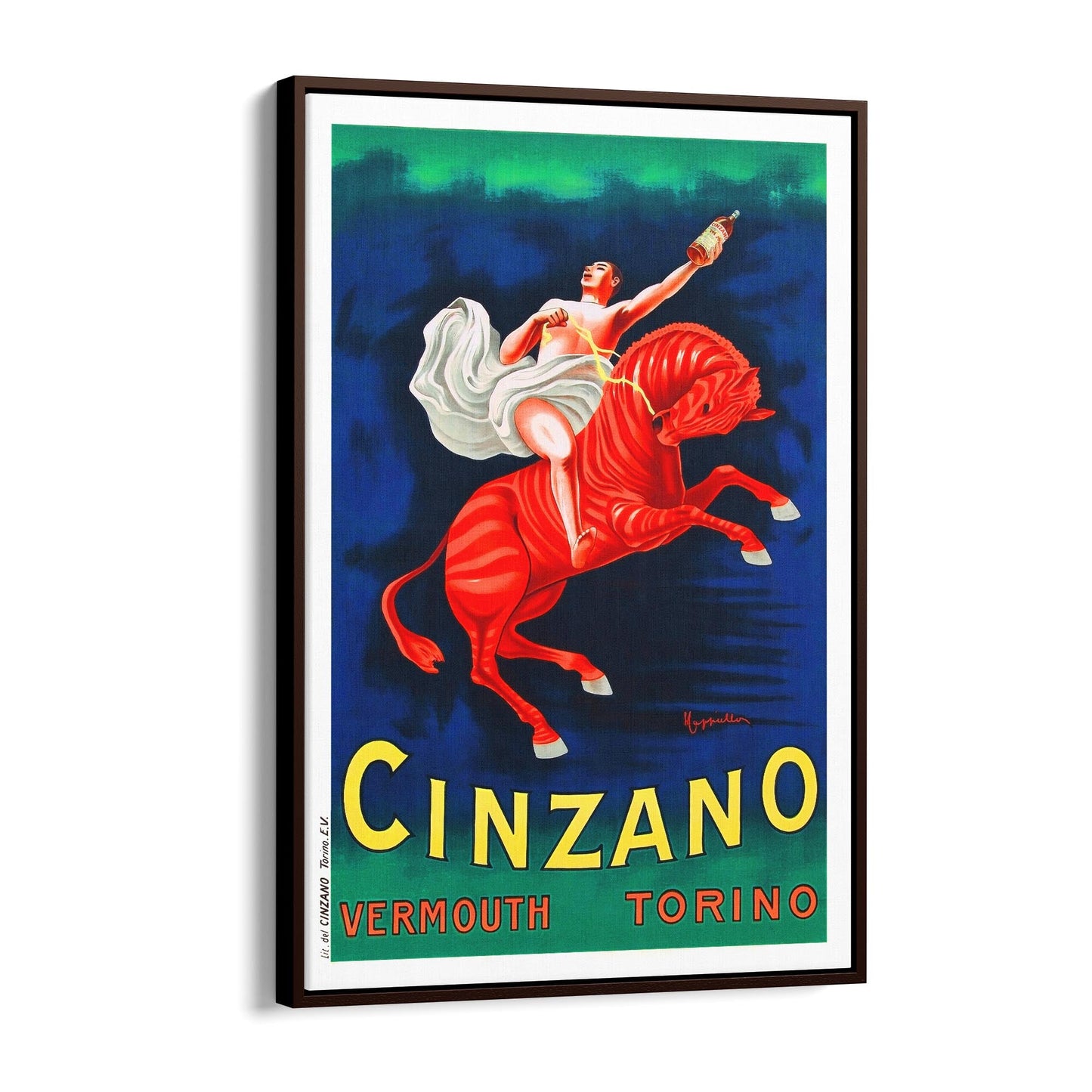 Cinzano Vermouth by Leonetto Cappiello | Framed Canvas Vintage Advertisement