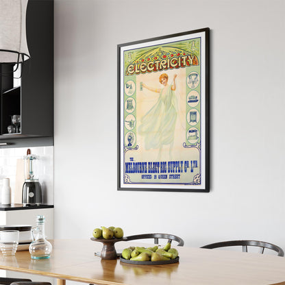 Melbourne Electric Supply Co, Australia | Framed Vintage Poster