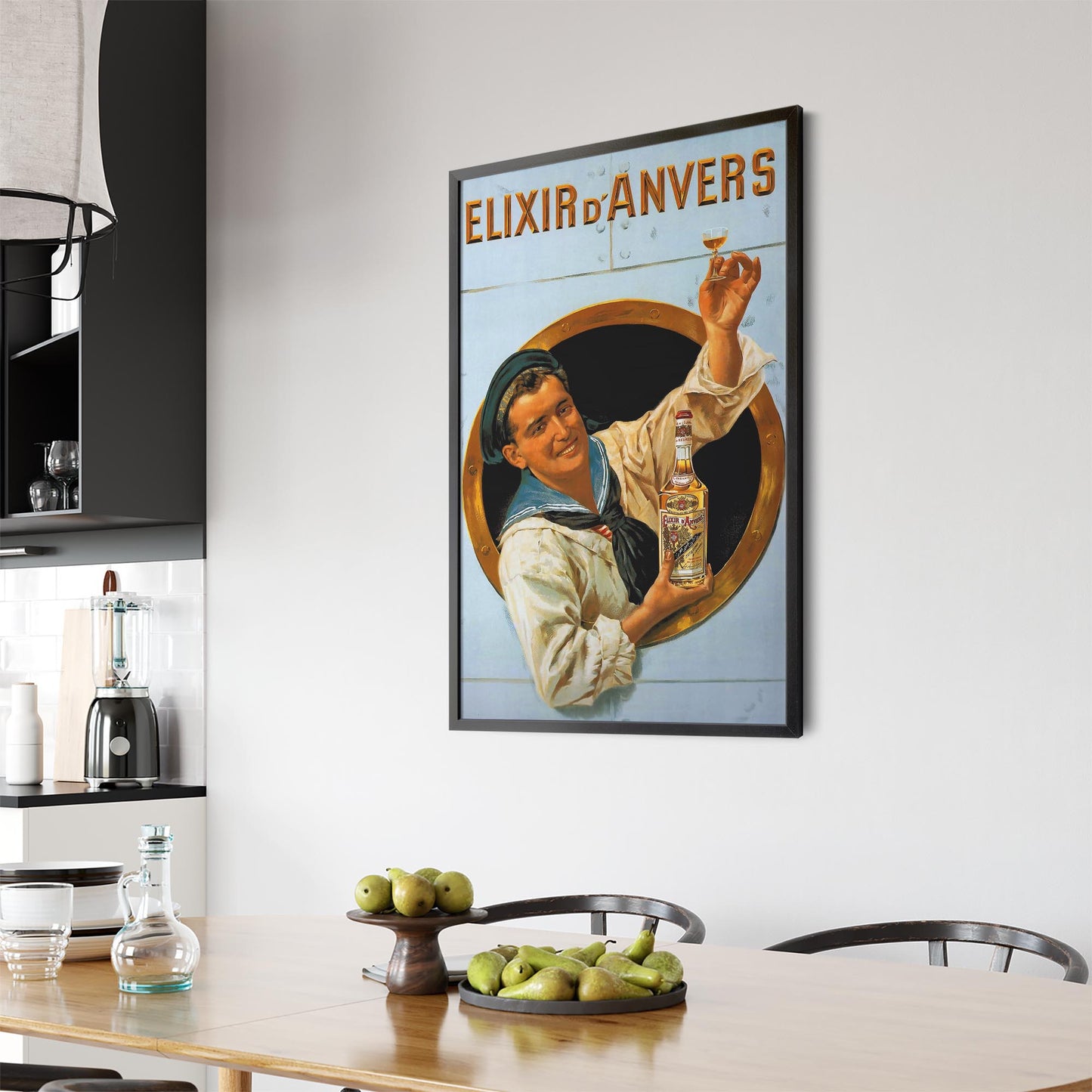 Elixir D'Anvers Belgian | Framed Vintage Poster