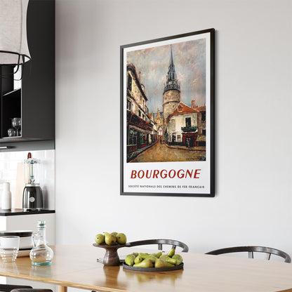 Bourgogne, France - French National Railway | Framed Vintage Travel Poster